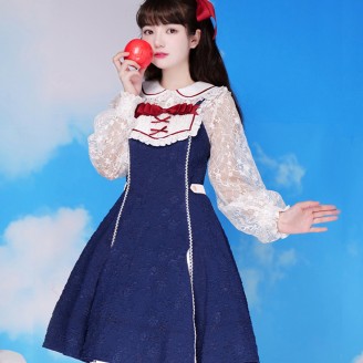 Snow White Lolita Style Dress OP by Withpuji (WJ54)